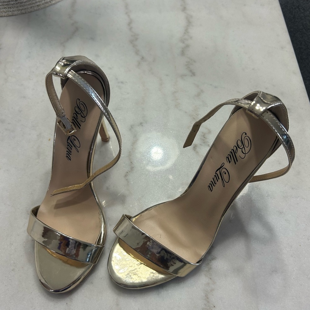 Bella Luna Metallic Gold Heels